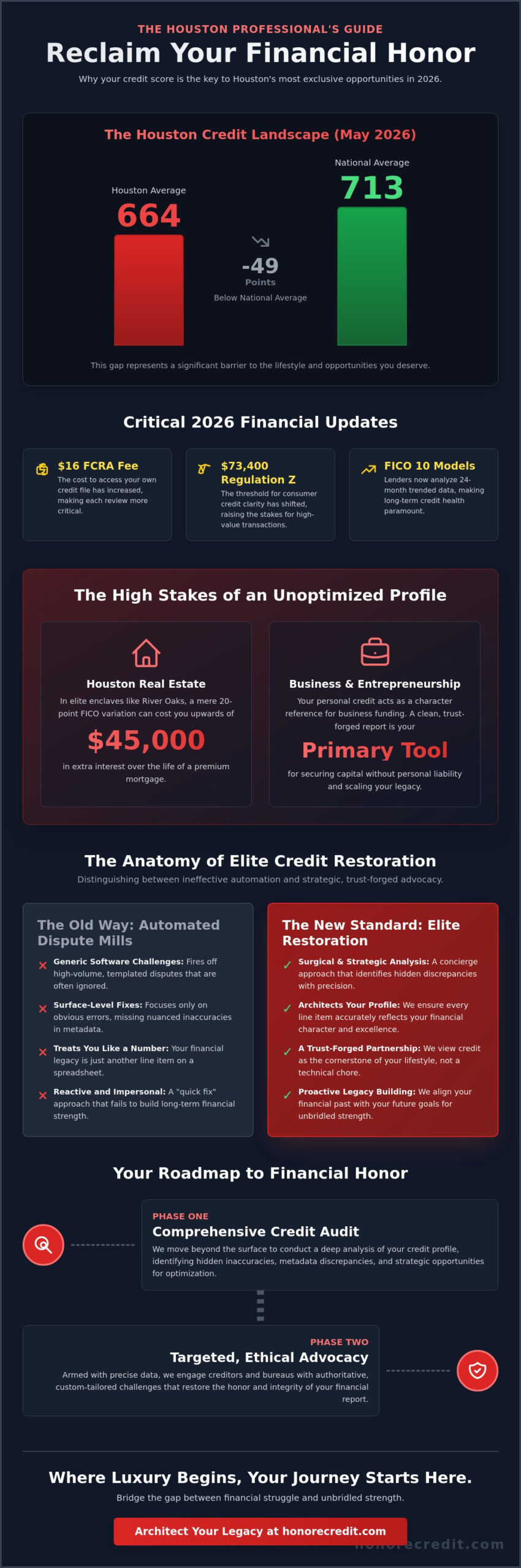 Credit Repair Houston: A Professional’s Guide to Restoring Financial Honor in 2026